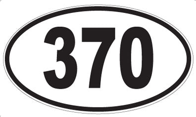370 - Oval Sticker