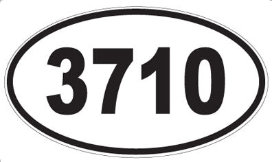 3710 - Oval Sticker