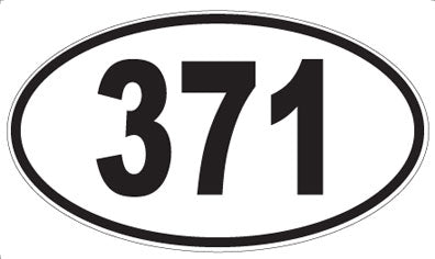 371 - Oval Sticker