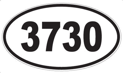 3730 - Oval Sticker