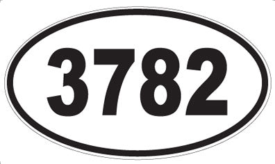 3782 - Oval Sticker