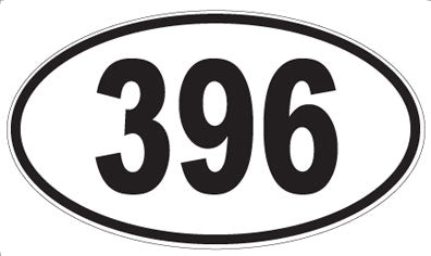 396 - Oval Sticker