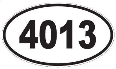 4013 - Oval Sticker