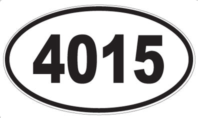 4015 - Oval Sticker