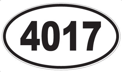 4017 - Oval Sticker