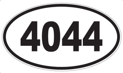 4044 - Oval Sticker