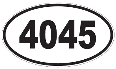 4045 - Oval Sticker