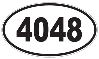 4048 - Oval Sticker