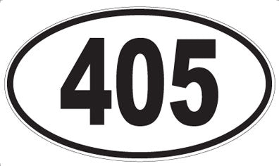 405 - Oval Sticker