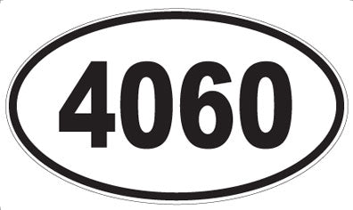 4060 - Oval Sticker