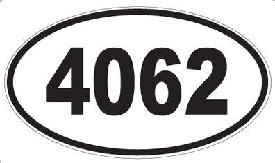 4062 - Oval Sticker