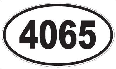 4065 - Oval Sticker