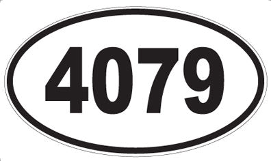 4079 - Oval Sticker