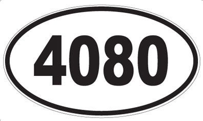 4080 - Oval Sticker