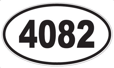 4082 - Oval Sticker