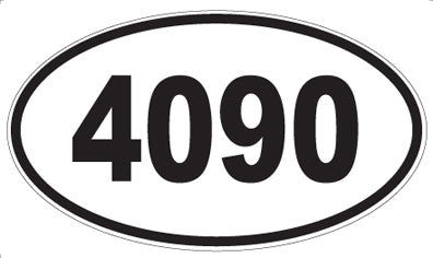 4090 - Oval Sticker