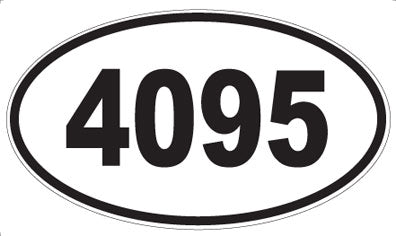 4095 - Oval Sticker