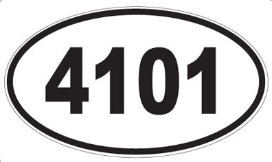 4101 - Oval Sticker