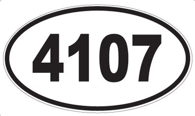 4107 - Oval Sticker