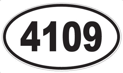 4109 - Oval Sticker