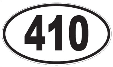 410 - Oval Sticker