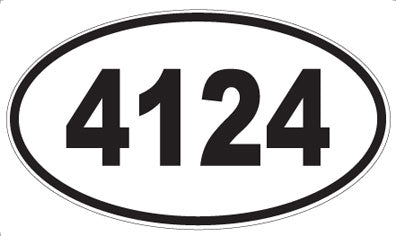4124 - Oval Sticker
