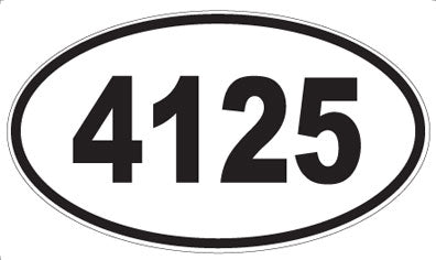 4125 - Oval Sticker