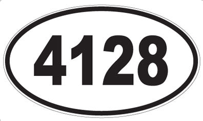 4128 - Oval Sticker