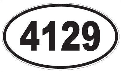 4129 - Oval Sticker
