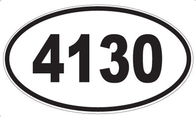 4130 - Oval Sticker