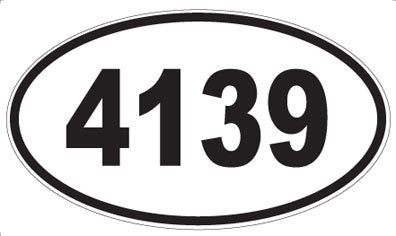 4139 - Oval Sticker