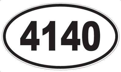 4140 - Oval Sticker