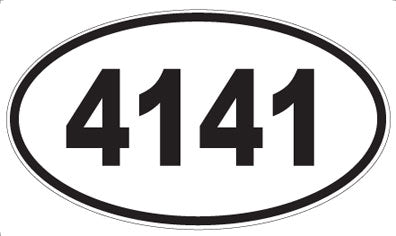 4141 - Oval Sticker