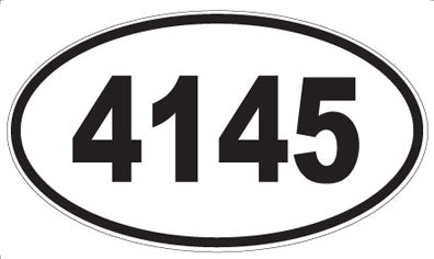 4145 - Oval Sticker