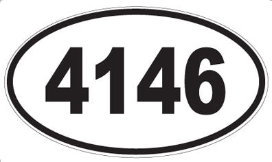 4146 - Oval Sticker