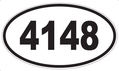 4148 - Oval Sticker