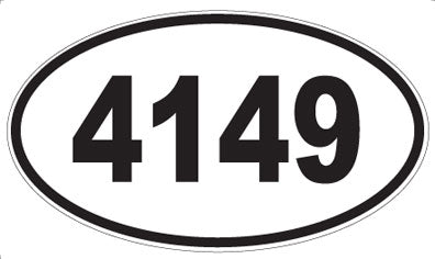 4149 - Oval Sticker