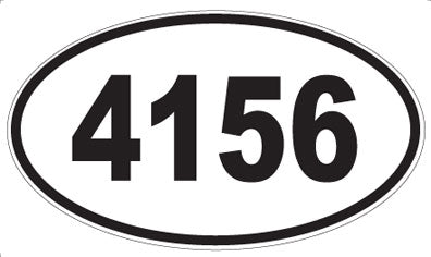 4156 - Oval Sticker