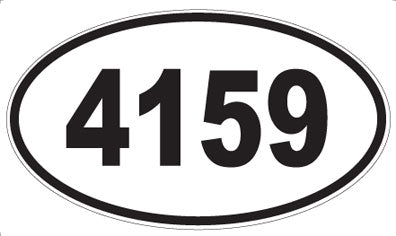 4159 - Oval Sticker