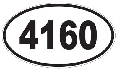 4160 - Oval Sticker
