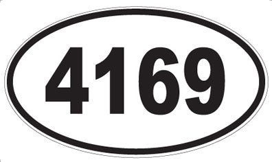 4169 - Oval Sticker