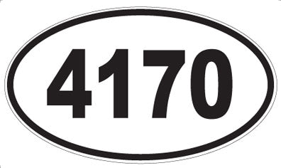 4170 - Oval Sticker