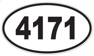 4171 - Oval Sticker