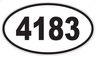 4183 - Oval Sticker