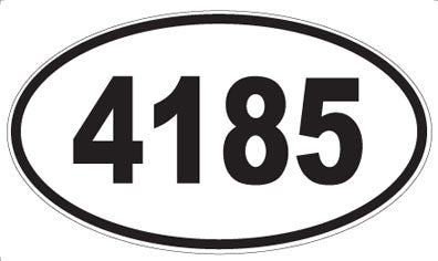 4185 - Oval Sticker