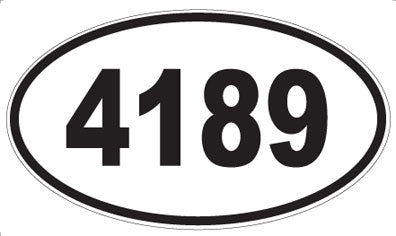 4189 - Oval Sticker
