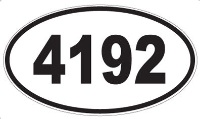4192 - Oval Sticker