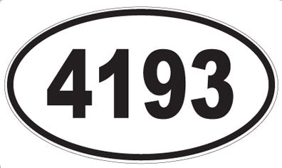 4193 - Oval Sticker