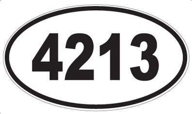 4213 - Oval Sticker