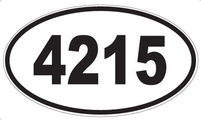 4215 - Oval Sticker